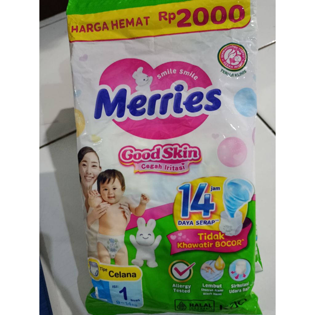 MERRIES RENCENG UKURAN L ISI 6