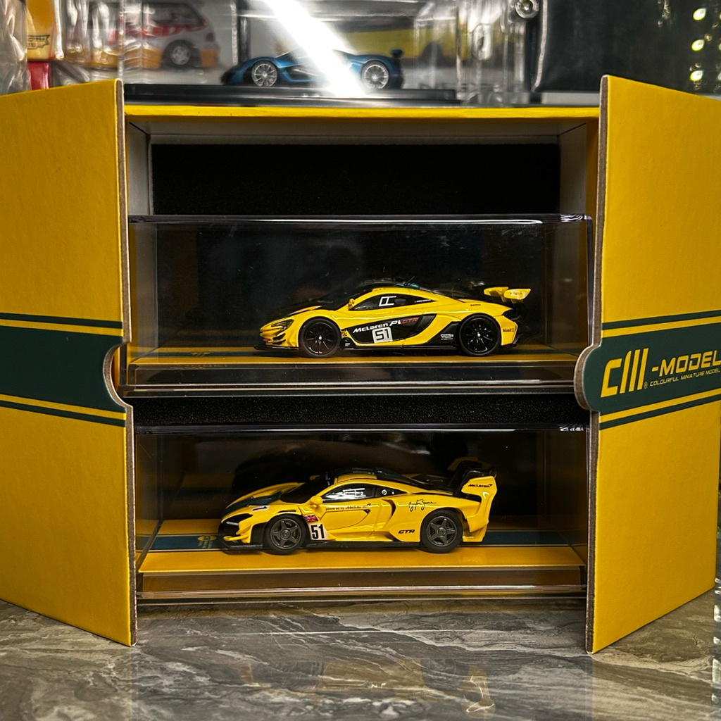 CM Model HEC 2024 Mclaren P1 GTR & Mclaren Senna GTR 1:64 Diecast Mclaren P1 GTR & Senna GTR Skala 1