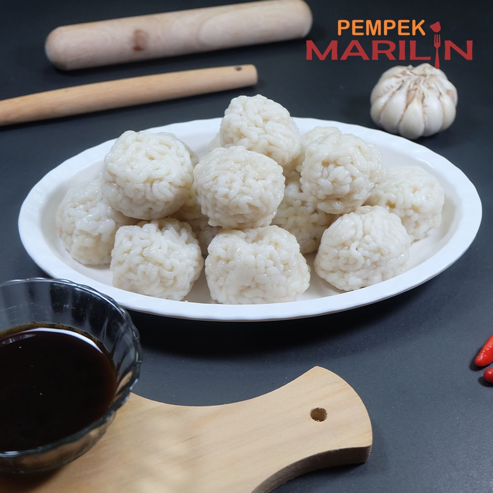 

Pempek Palembang Paket Pempek Keriting 15 pcs + Cuko Hitam