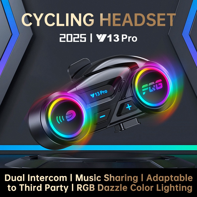 Y13 Pro Intercom Helm Motor Intercom Headset 2 Riders 500M Interkom Helm Headset Berbagi Interkom