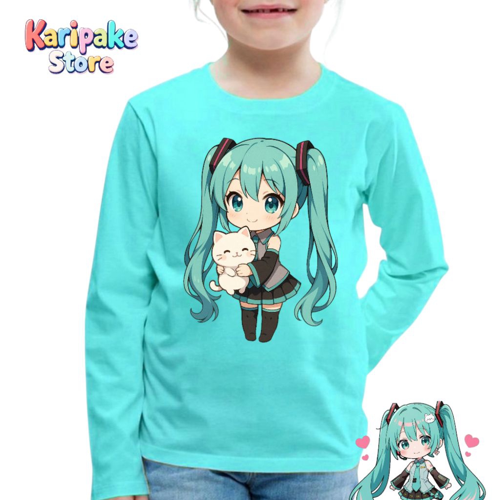 Kaos anak Shinobu Kochou Demon Slayer Lengan panjang