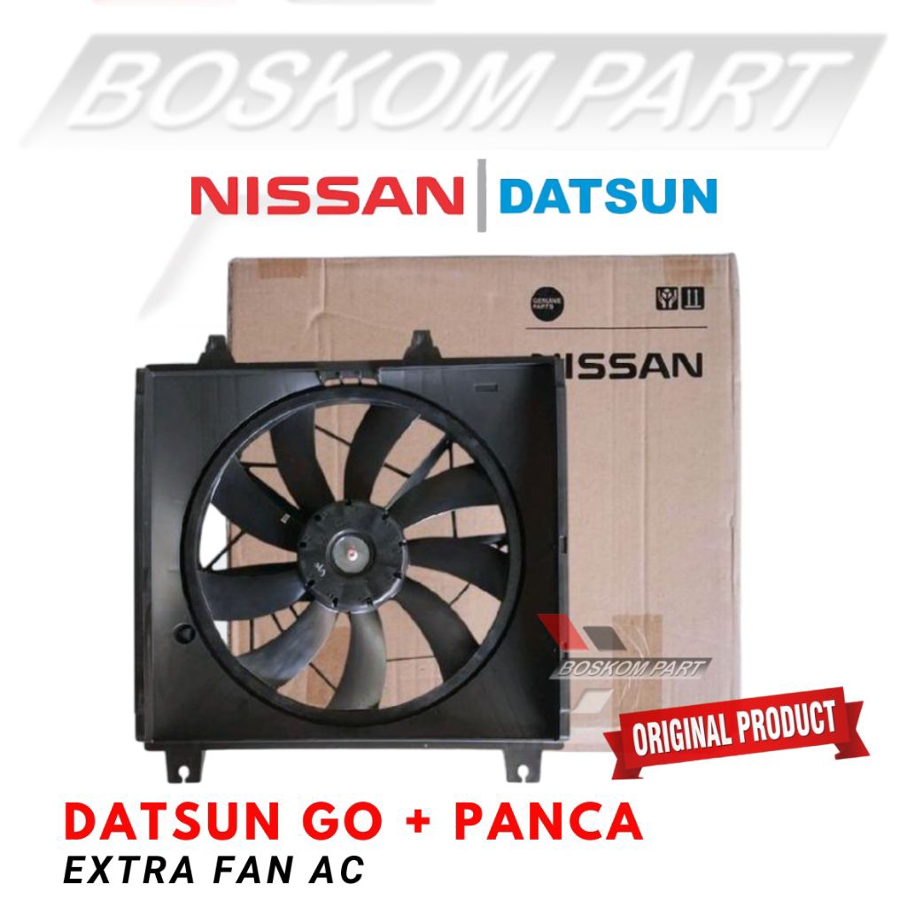 Extra Fan Ekstravan Datsun Go + Panca Shroud Fan Motor Datsun Go Original Nissan