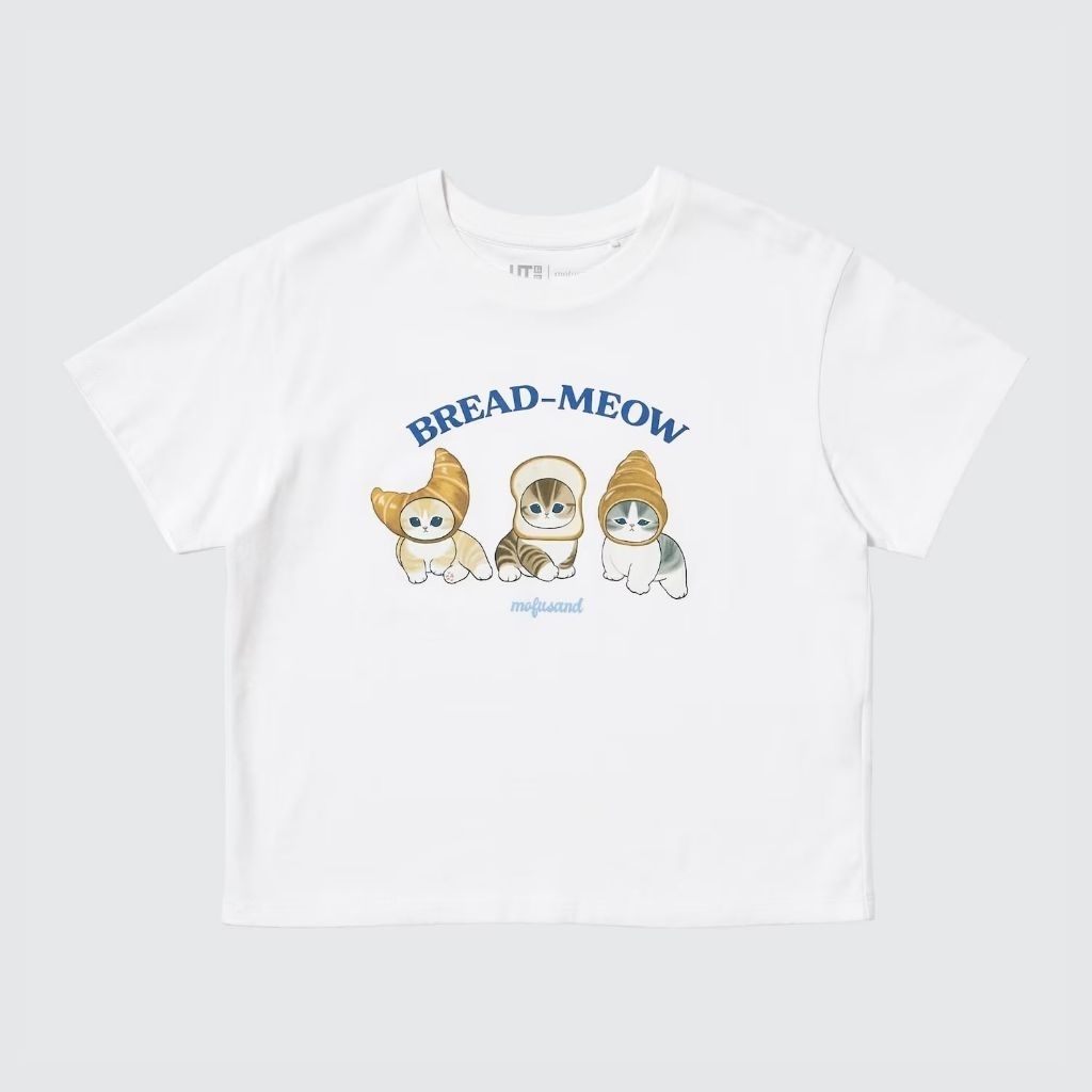 Tshirt Anak 1-12 Tahun Uniqlo x Mofusand Bread-Meow 01 | KIDS UT Mofusand Kaos Anak Lengan Pendek - 
