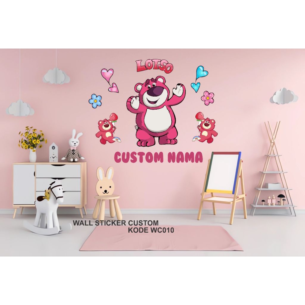 wall stiker custom stiker dinding kamar anak custom aesthetic