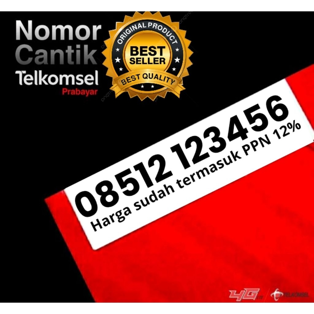 Nomor Cantik Telkomsel 123456  | 78910 | 123 | perdana cantik nomor keren