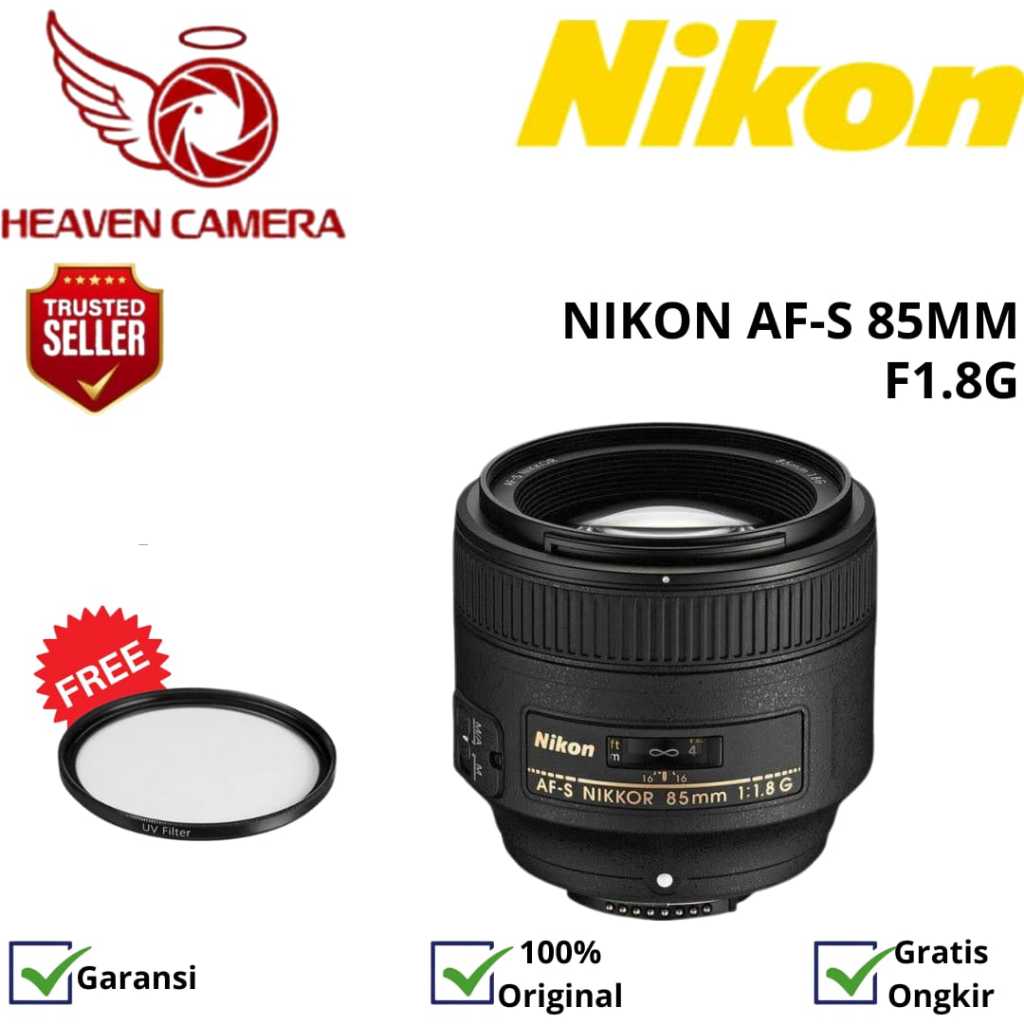 LENSA NIKON AF-S 85MM F1.8G / NIKON AF-S 85MM F1.8G