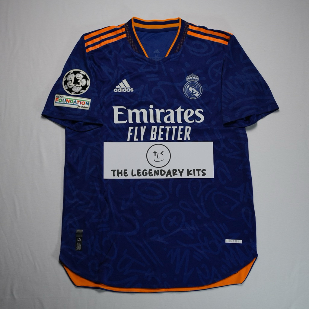 2021-2022 Real Madrid Player Issue Away Shirt