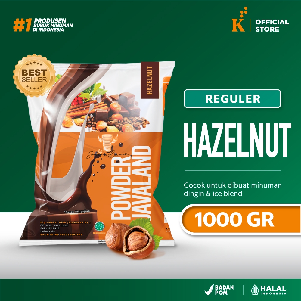 

Bubuk Minuman Bubble Powder Drink Hazelnut Javaland 1 kg