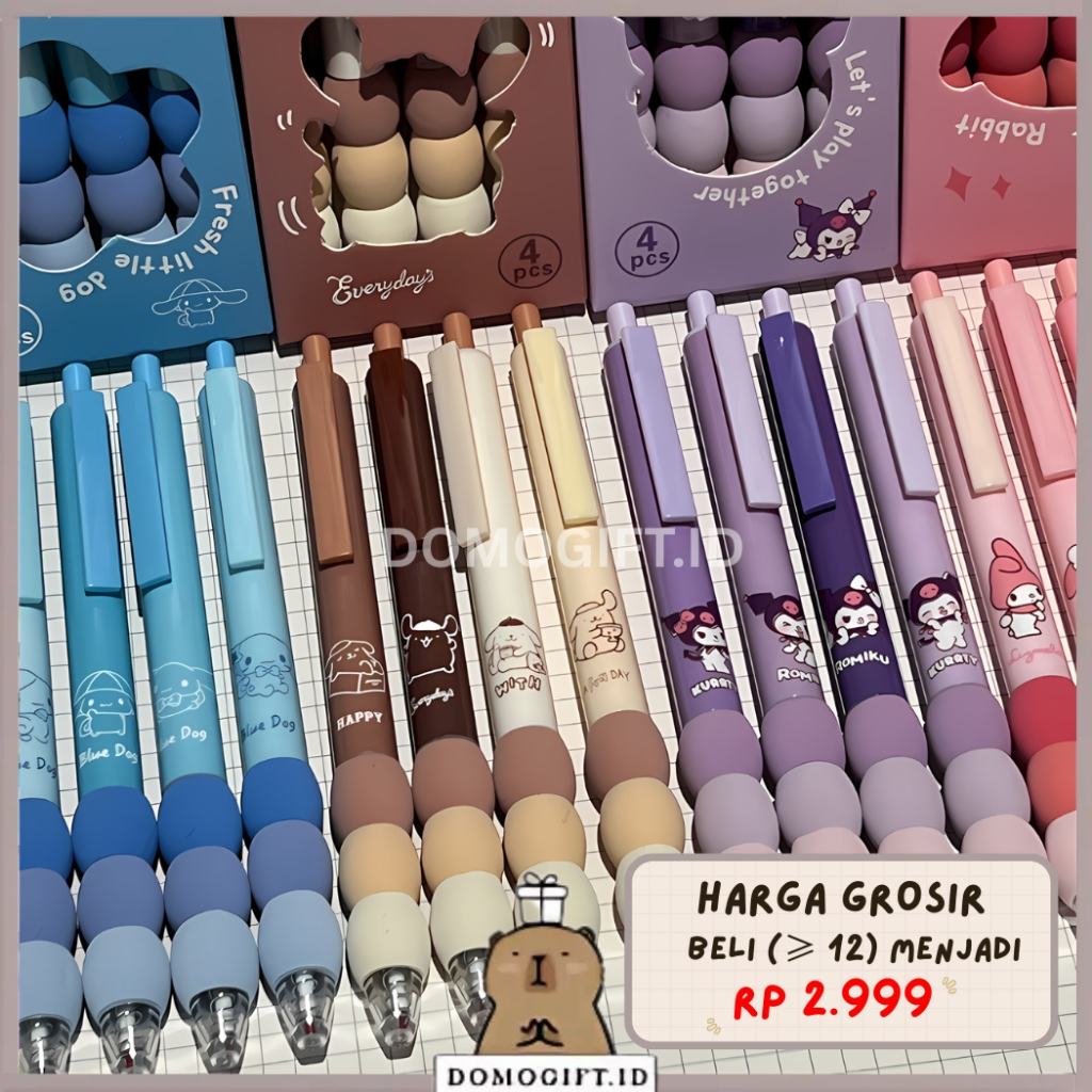 

Pena Gel Karakter Lucu Pulpen Hitam 0.5mm Alat Tulis Sekolah Bolpen Kuromi 1 BUAH