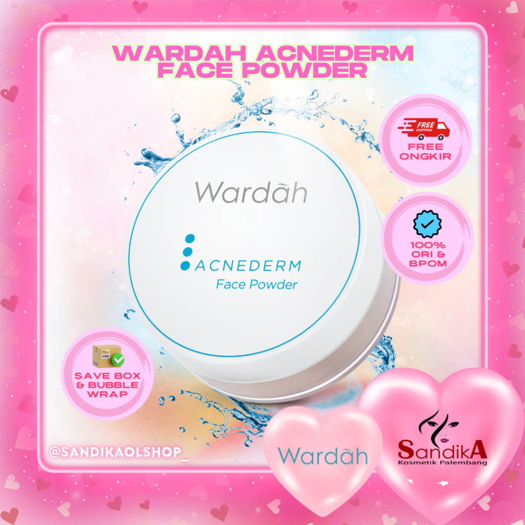 Wardah Acnederm Face Powder/Bedak Tabur Wardah