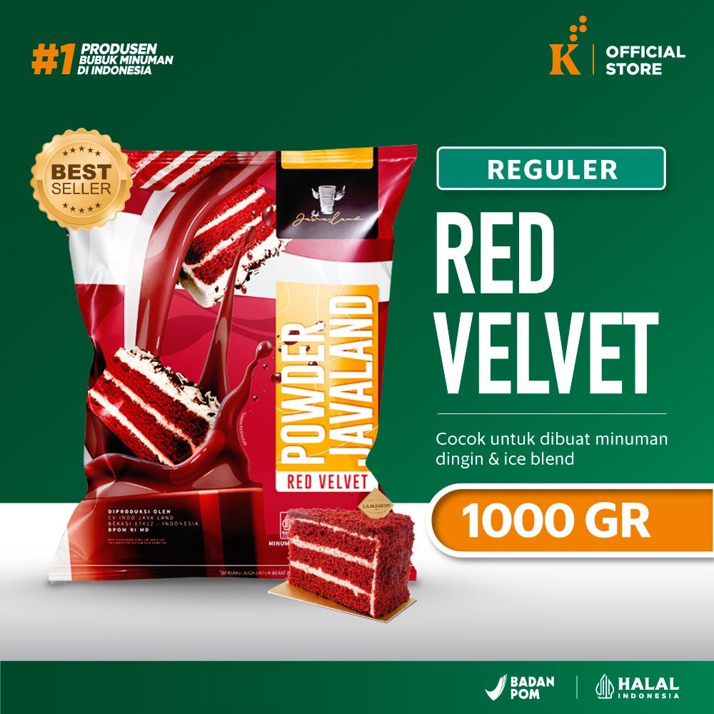 

Bubuk Minuman Powder Drink Premium Red Velvet Javaland 1 kg