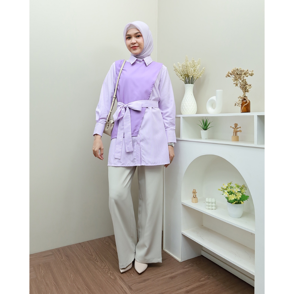LUNA Tunik - Pakaian Kemeja Wanita Terbaru by Hijab Mamah icis