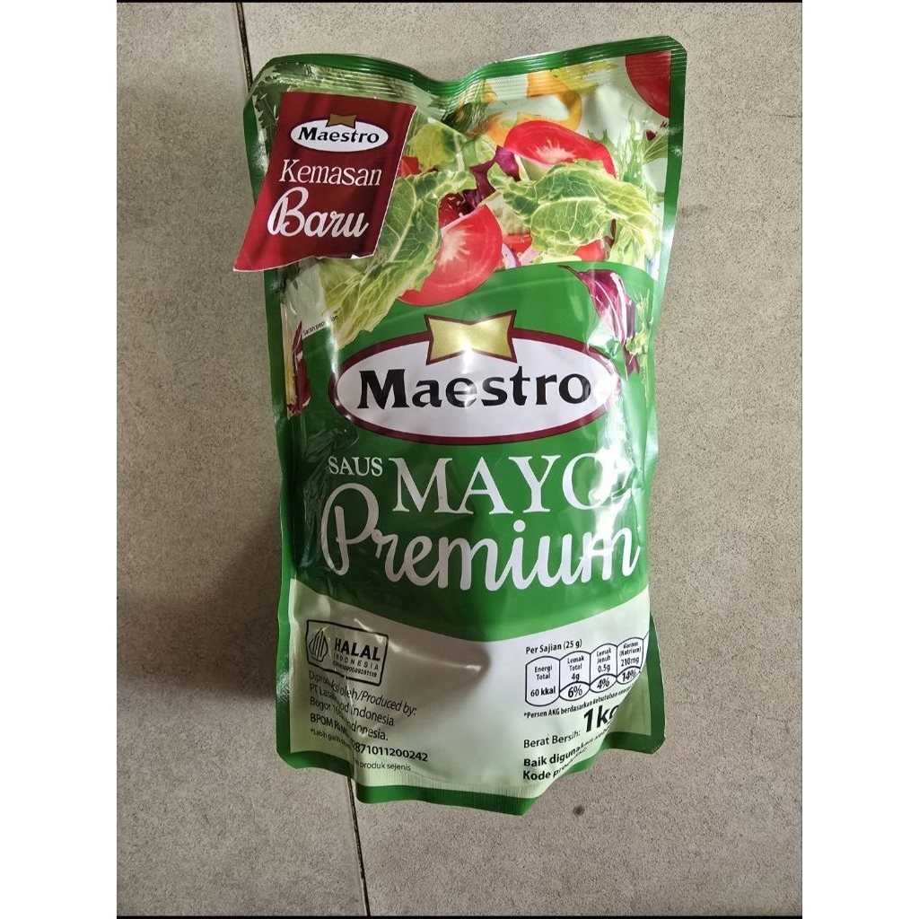 

Maestro Mayonais 1kg cocok untuk salad / burger