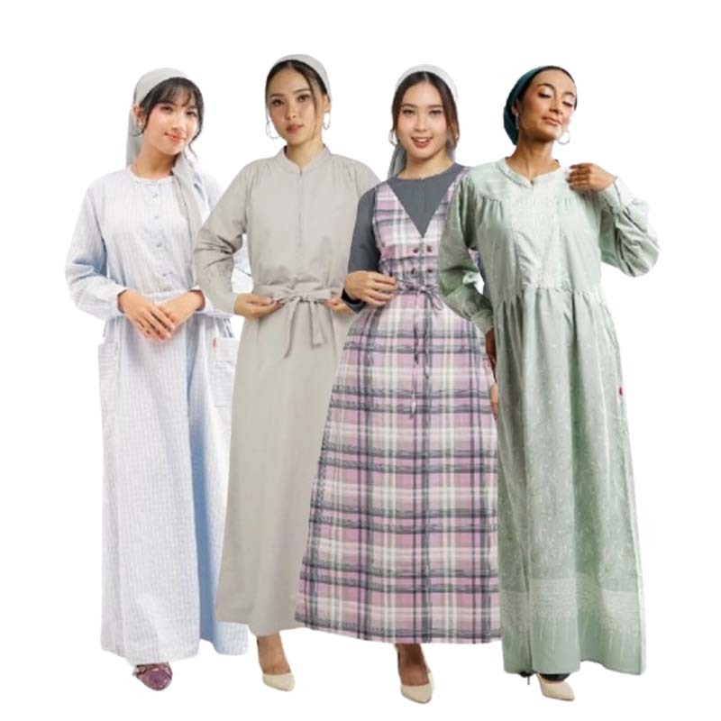 Cressida Gamis Dress Wanita casual  / Pakaian Muslim Wanita