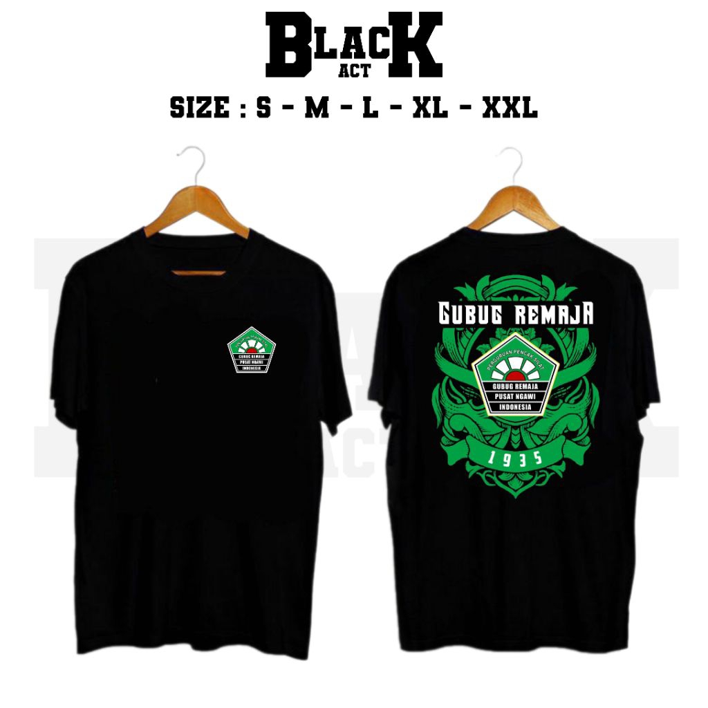 KAOS PENCAK SILAT GUBUG REMAJA CORAK HIJAU