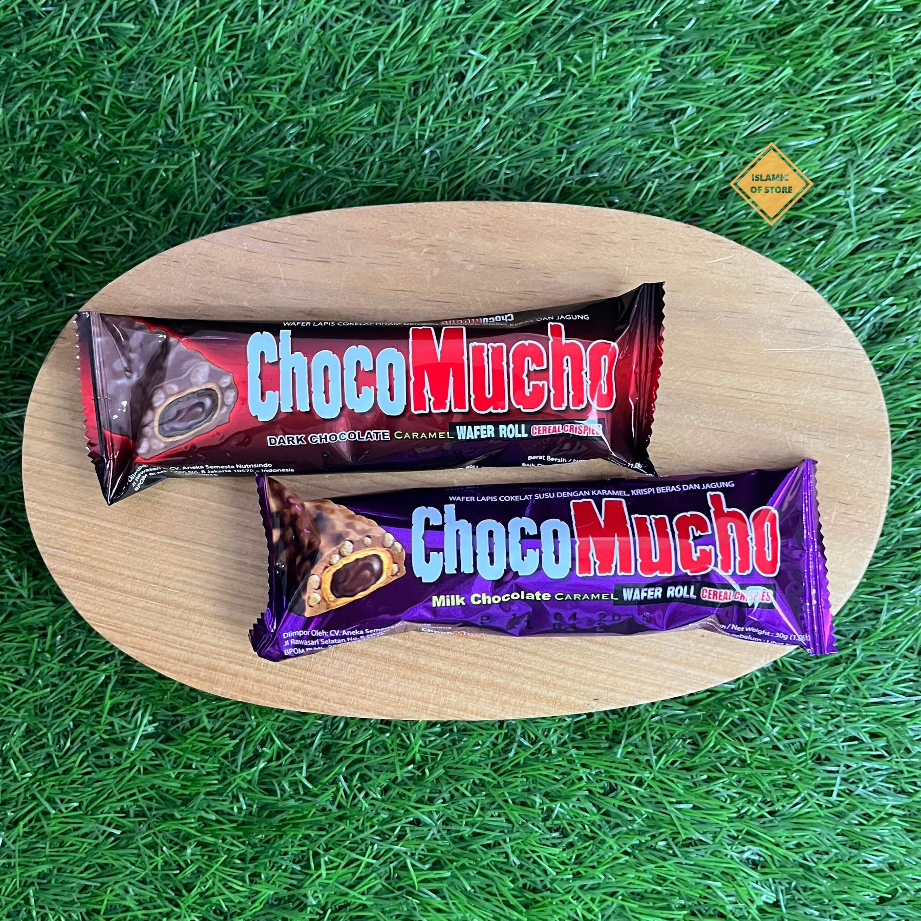 

CHOCOMUCHO WAFER ROLL COKLAT CARAMEL 30 GR ALL VARIAN HALAL