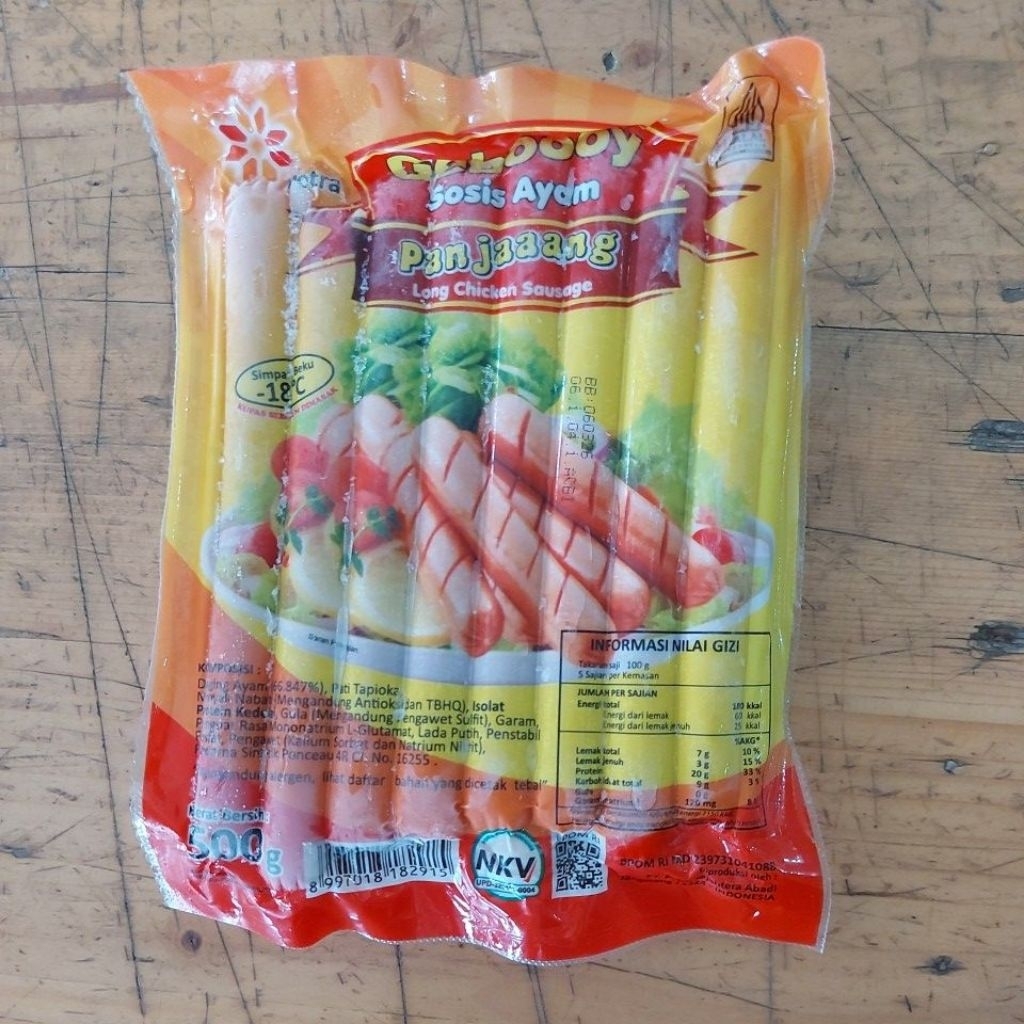 

GEBOY SOSIS AYAM PANJANG 500GR