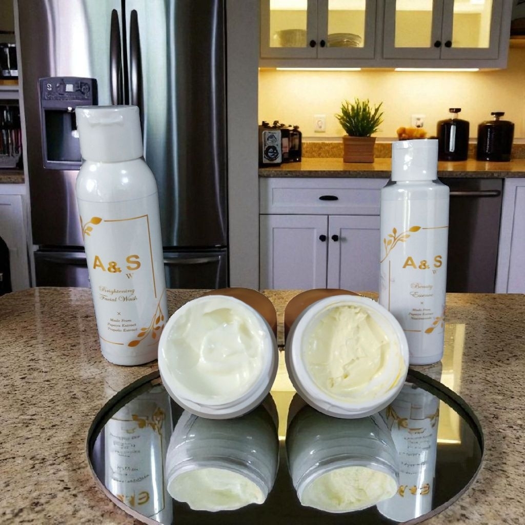 paket cream malam A&S GLOW SKINCARE