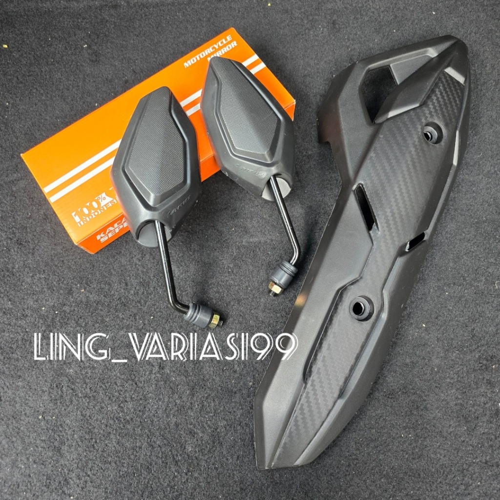 TAMENG COVER AIRBLADE KNALPOT HONDA VARIO 125 150 160 ABS CBS PCX CBU+SPION 1 SET VARIO KIRI KANAN