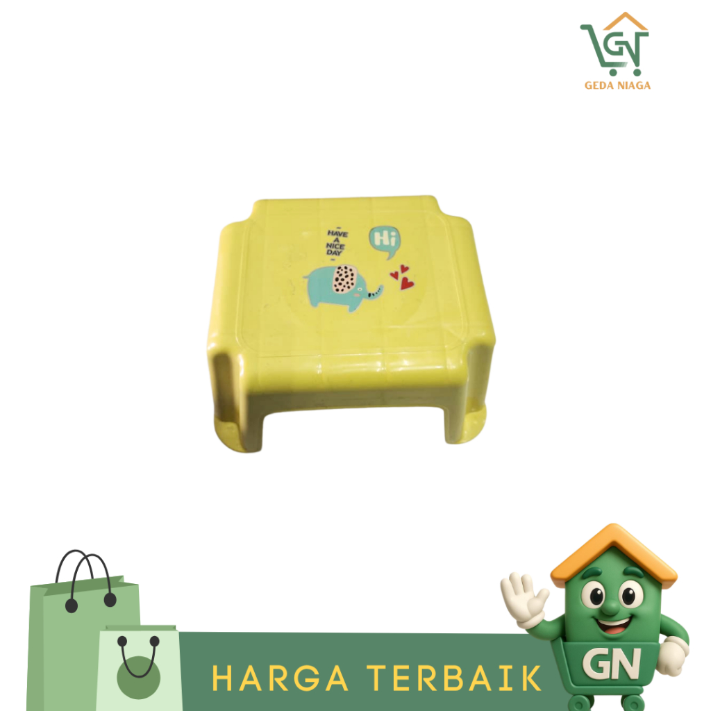 Kursi Plastik Jongkok Kecil Karakter Untuk Anak / Bangku Plastik
