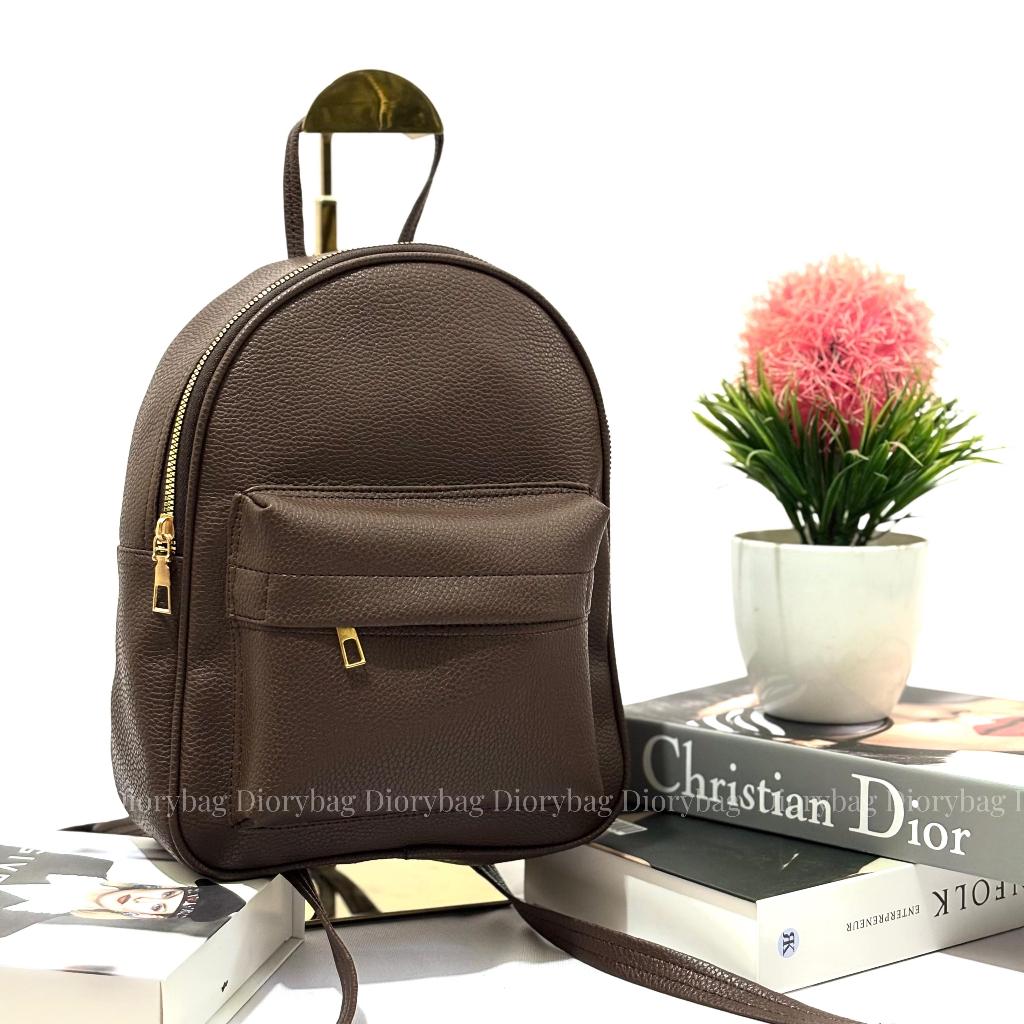 Ransel Maudy - Tas Ransel Wanita Casual - Tas Ransel Kulit Jeruk Medium Size