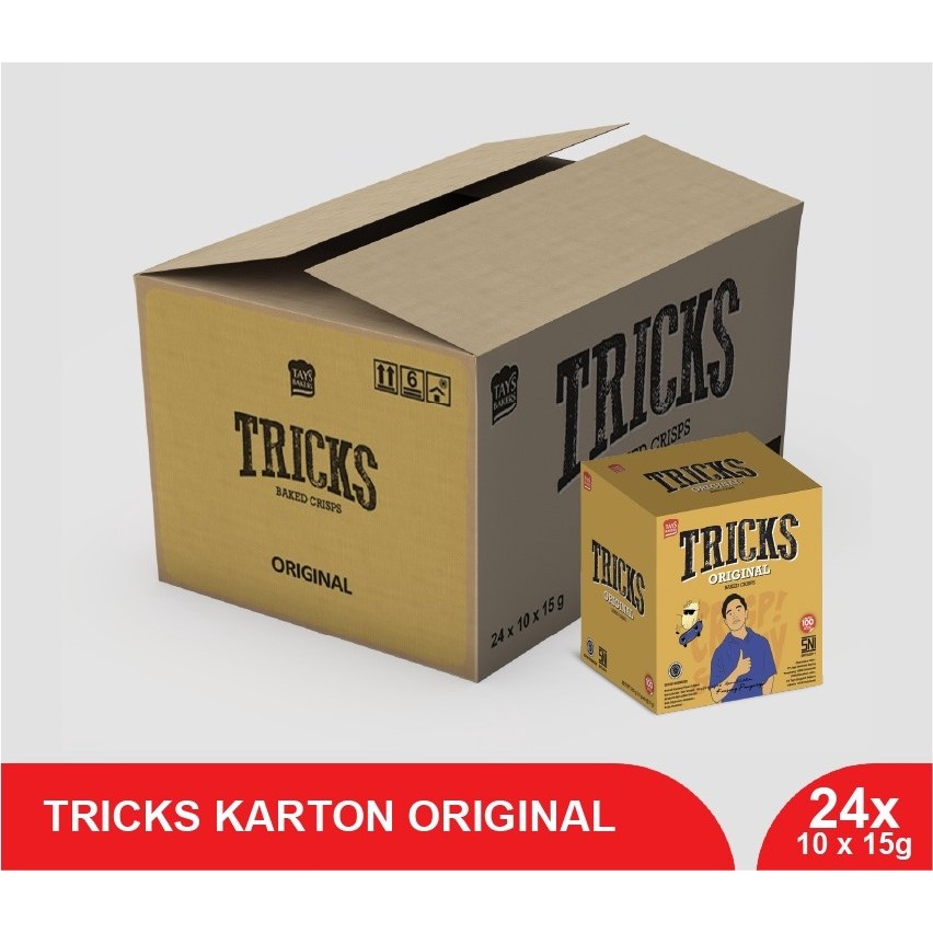 

TRICKS KERIPIK KENTANG RASA ORIGINAL 1 DUS 24 BOX