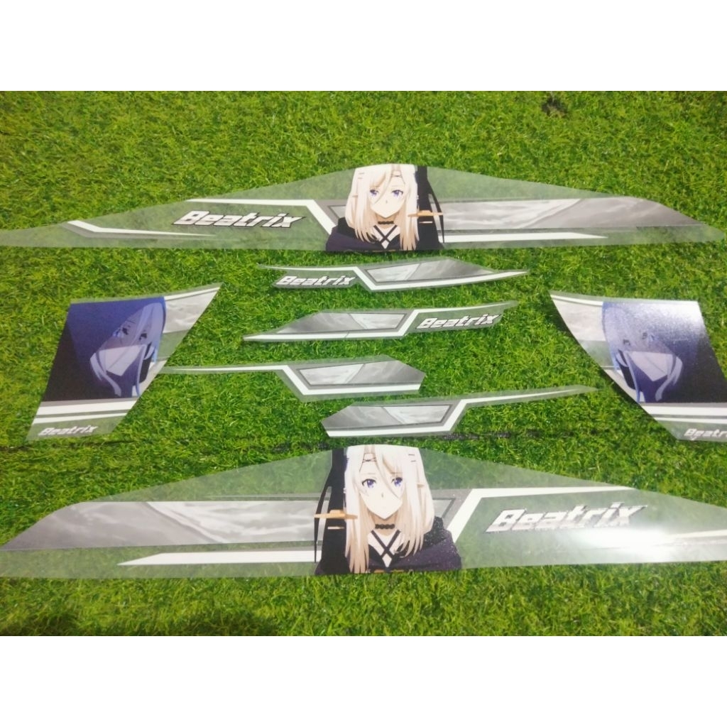 Striping Sticker Transparan Honda Beat Fi Motif anime baru