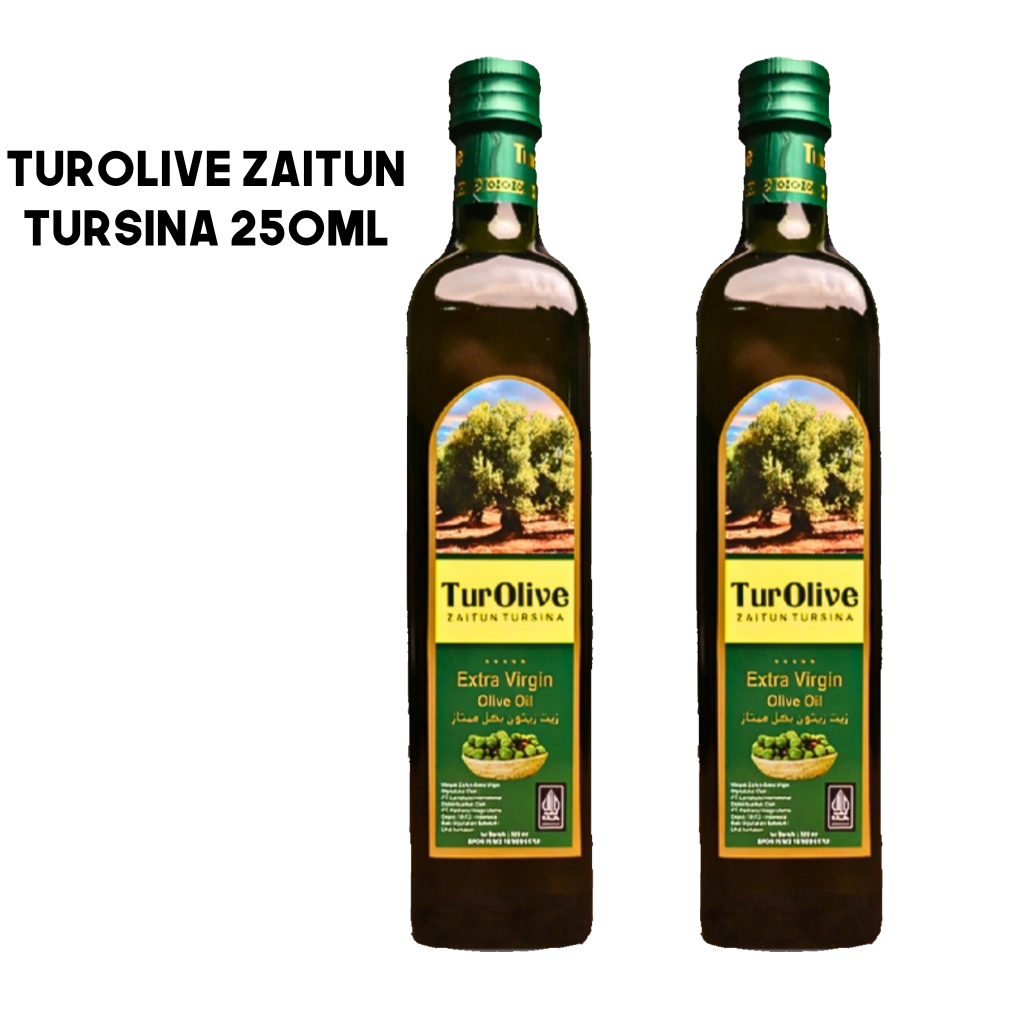

2 BOTOL Turolive Zaitun Tursina HNU 250ml – Minyak Zaitun Extra Virgin Olive Oil