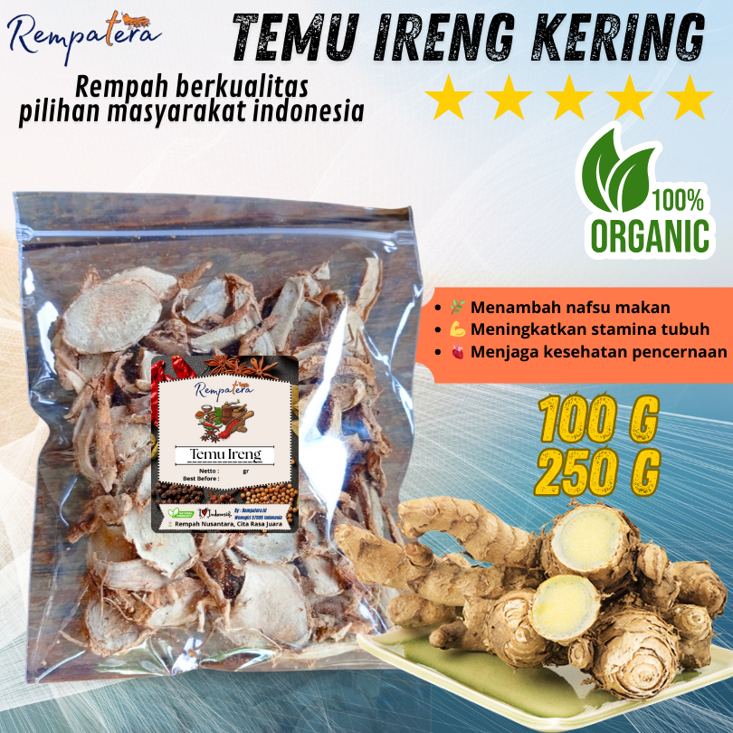 

REMPATERA - Temu Ireng Kering Asli Alami | Herbal Tradisional Pilihan | Bahan Ramuan Jamu dan Teh Herbal | Membantu Nafsu Makan, Menjaga Pencernaan, Meningkatkan Stamina, Menjaga Kesehatan Hati, serta Mendukung Daya Tahan Tubuh