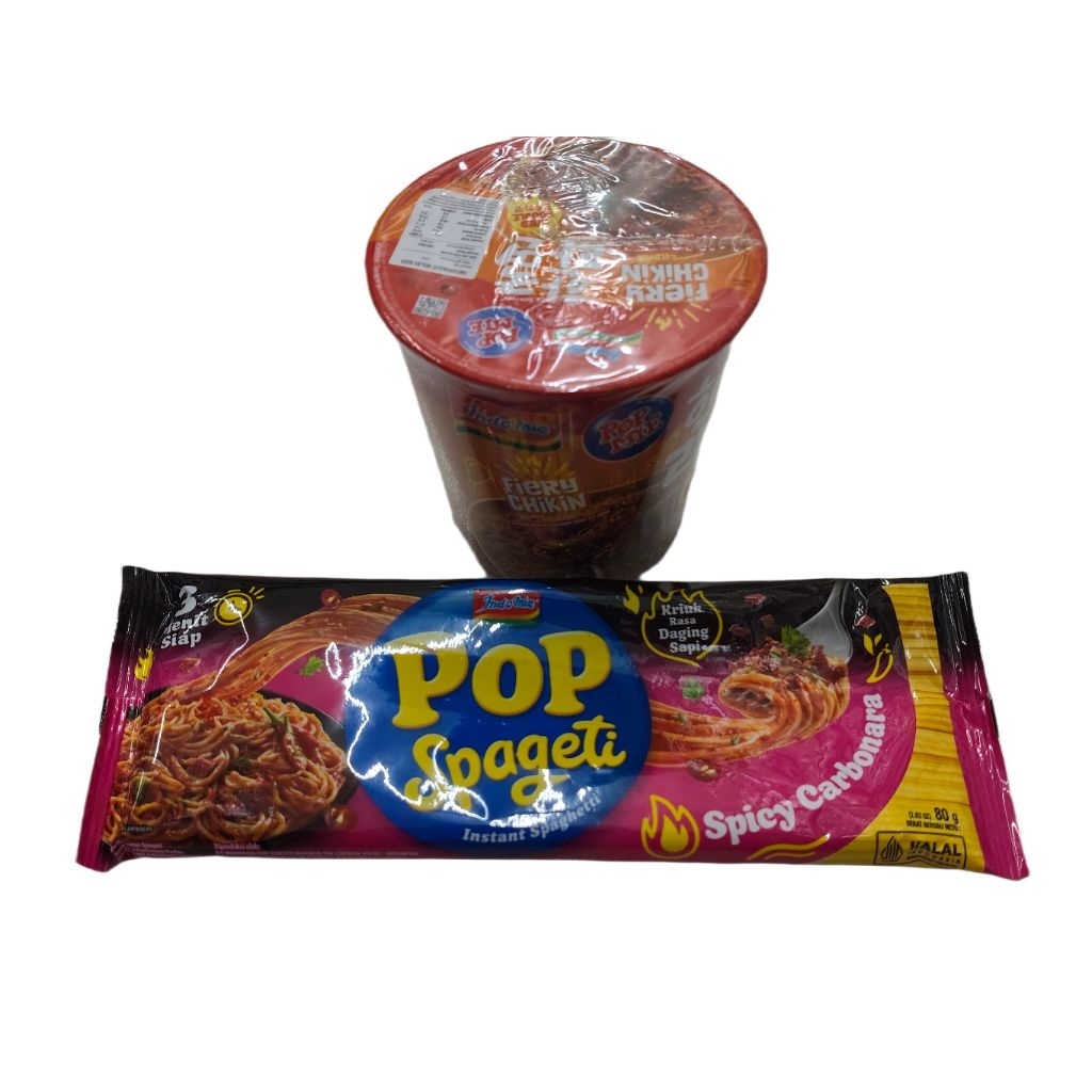 

Paket Hemat Pop Mie Korean Fiery cicken + Pop Spagetti Spicy/Bolognese