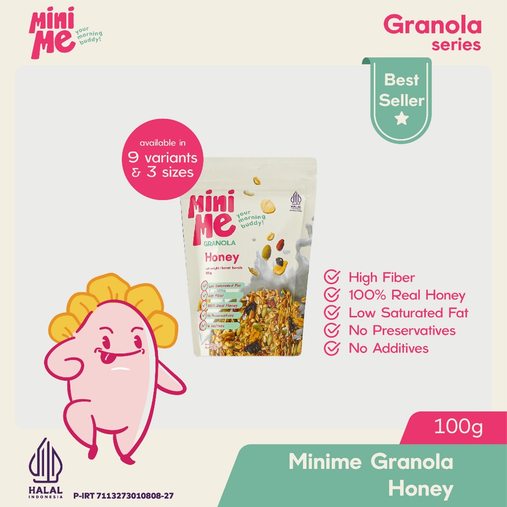 

Minime Granola Sereal Oatmeal Sarapan Original Premium Lengkap Rendah Kalori