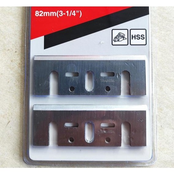 

Isi 2 Pcs Pisau Planner Pasah Mata Ketam Kayu Ukuran 3 1/4 Inch / 82 x 29 x 3mm HSS Universal