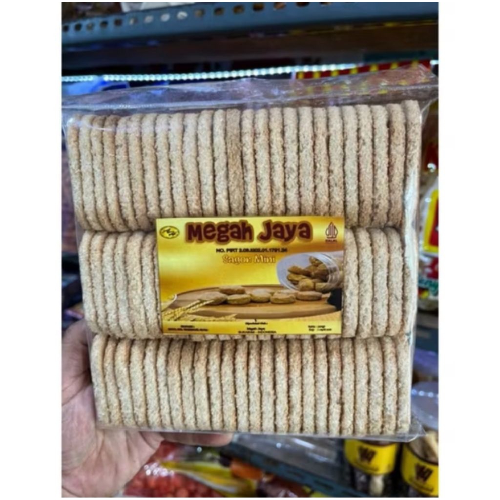 SNACK JADUL SAGON BAKAR KELAPA MERK MEGAH JAYA NETTO 500 GRAM/ALLBAKTI SNACK/SNACK KILOAN MURAH.