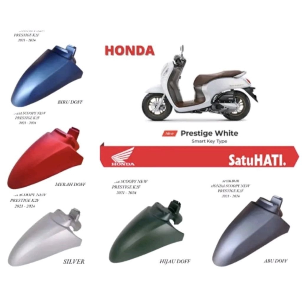 spakbor HONDA SCOOPY prestige K2F smart key tipe 2021-2024