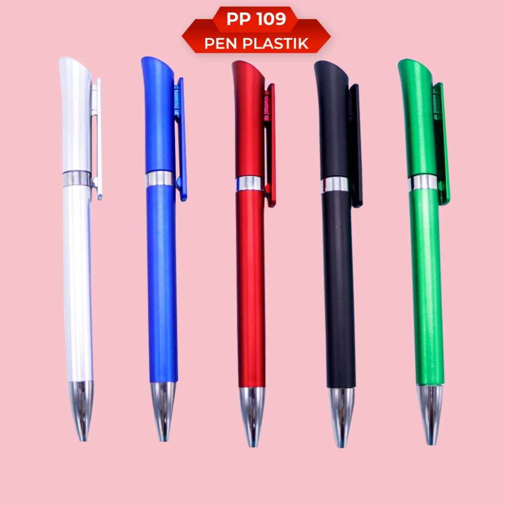 

Pen Plastik Souvenir Corporate Warna Warni - Pen Promosi Plastik PP 109