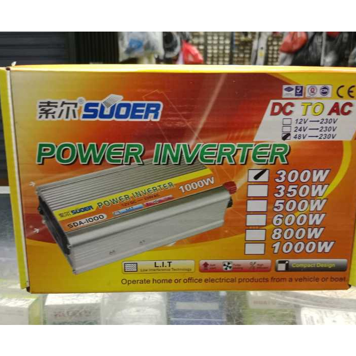Suoer Power Inverter 24Volt 300Watt