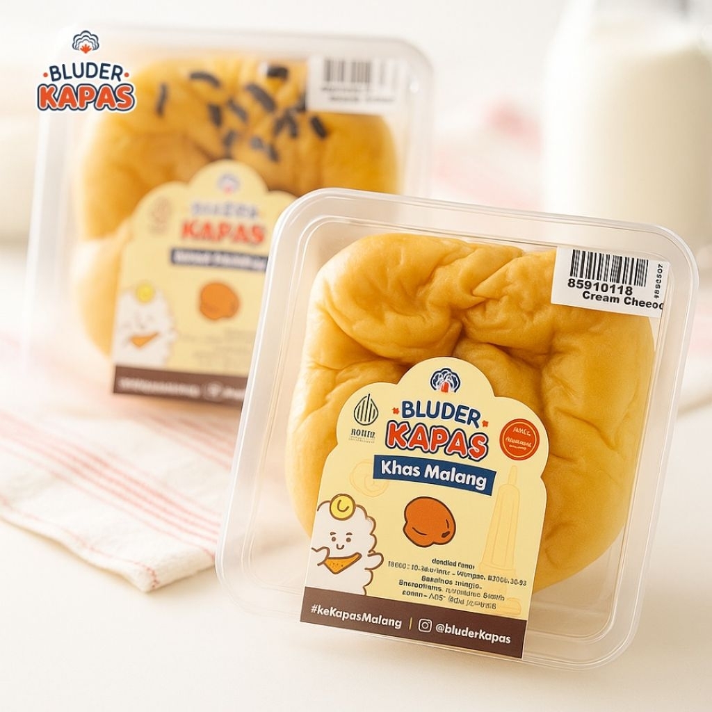 Bluder Kapas 1 Box isi 8pcs - Bluder Selembut Kapas Khas Malang