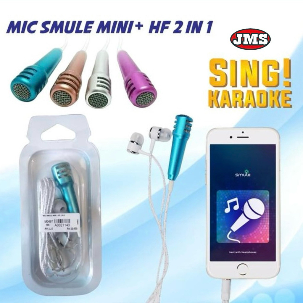 Mic smule mini headset earphone