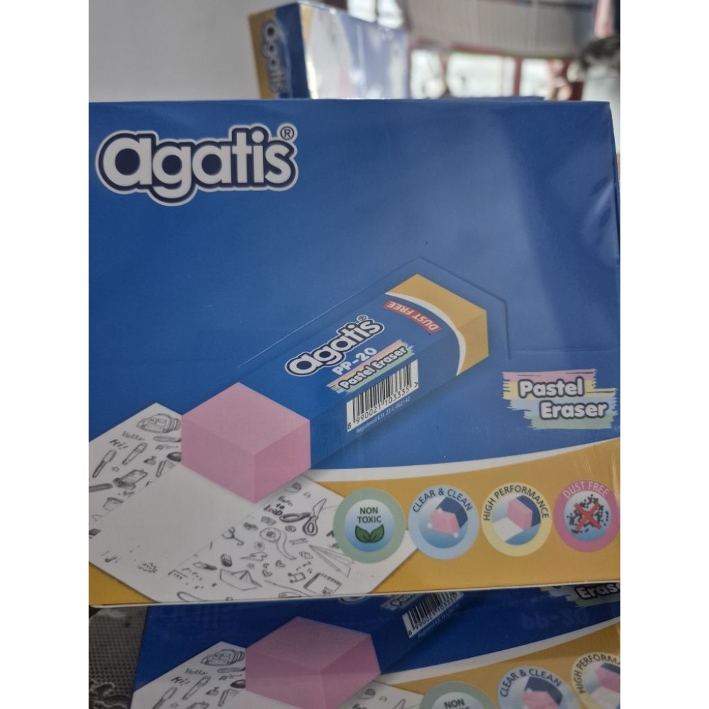 

Hapusan Warna Pastel Agatis Pastel Eraser PP20 / Penghapus Warna Pastel isi 20