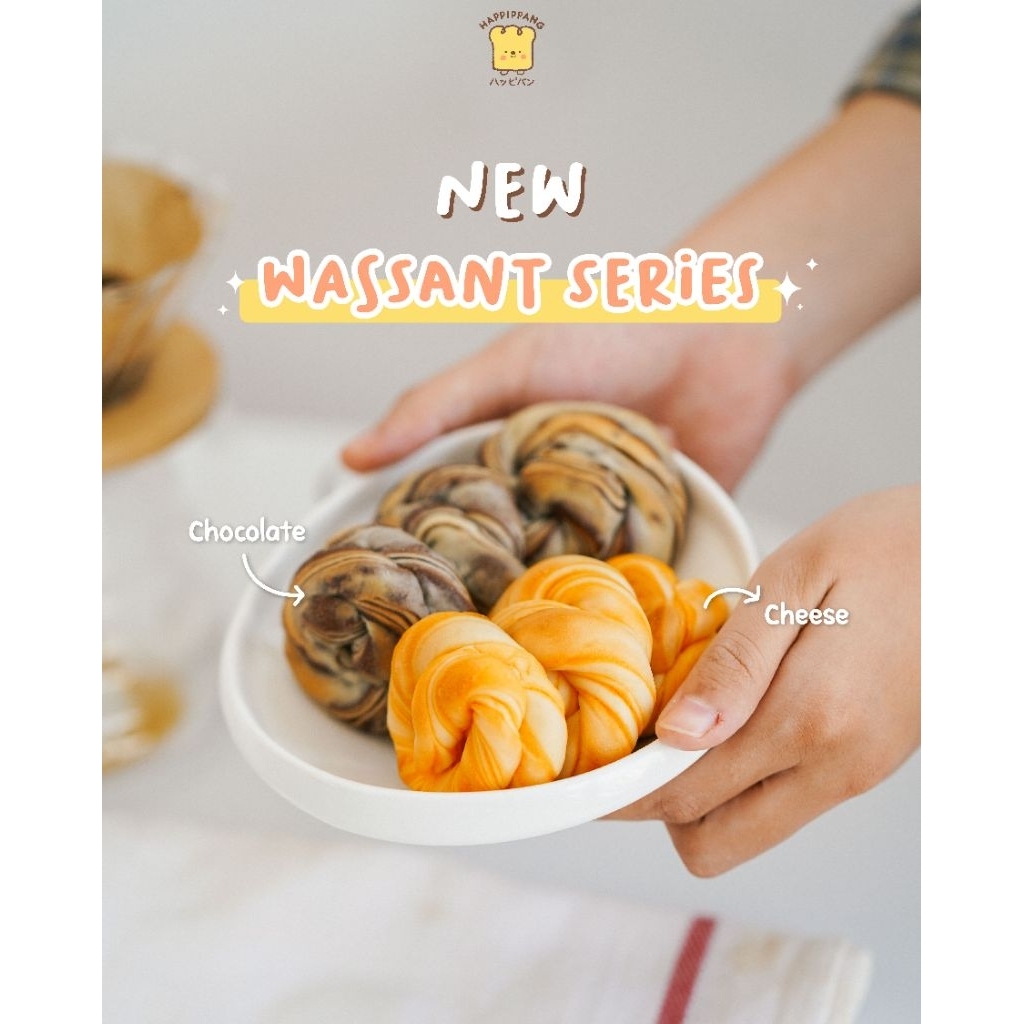 

Premium WASSANT HappiPpang - Chocolate & Cheese - Roti Lapis