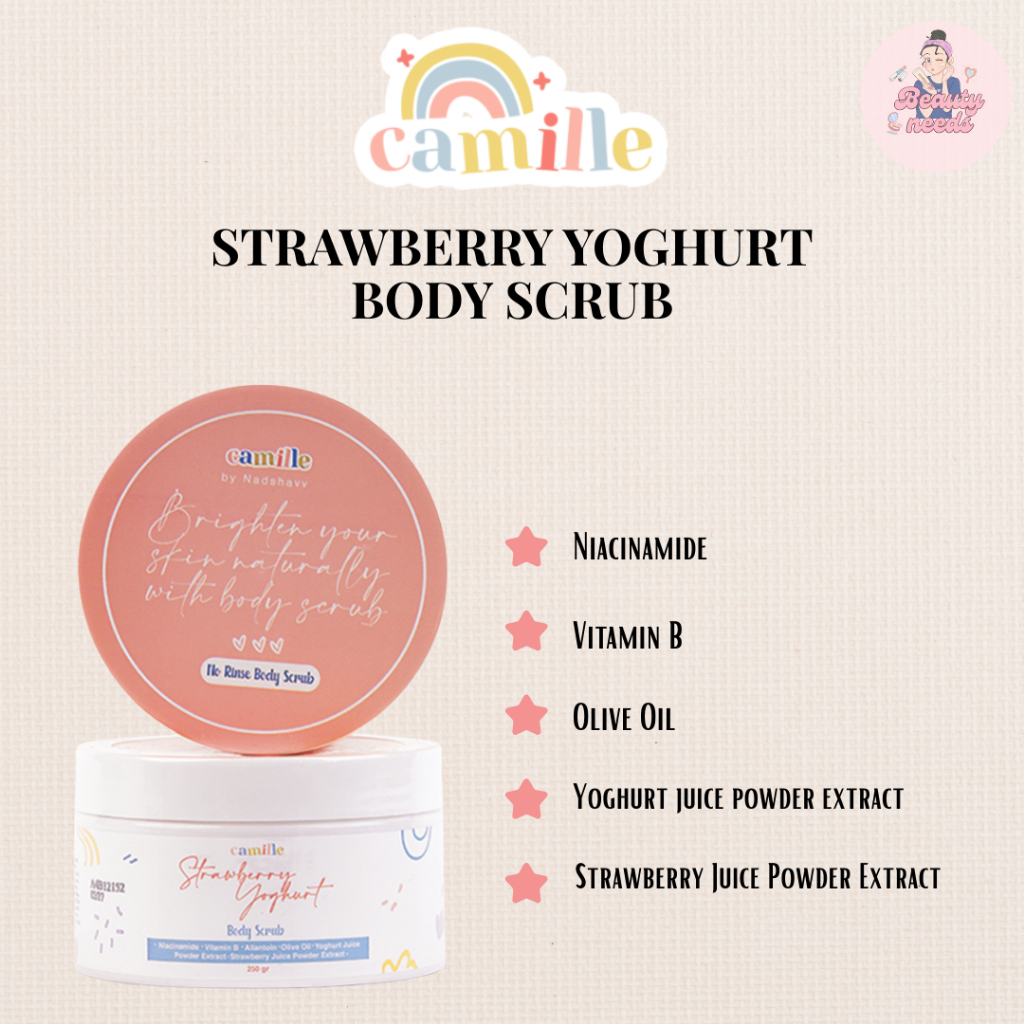 CAMILLE STRAWBERRY YOGHURT BODY SCRUB 250GR