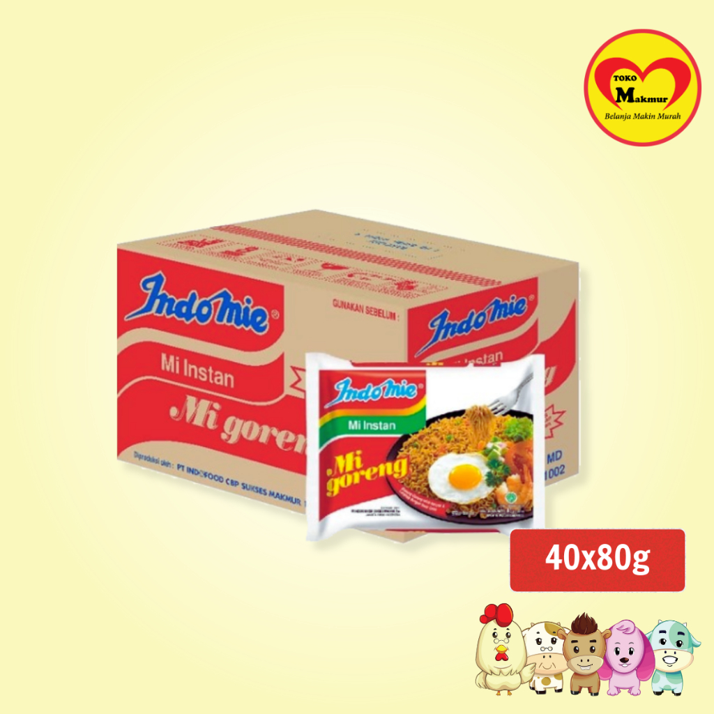 

Indomie Mie Goreng 1 Dus (80gr x 40pcs) (Khusus Gosend Instant / Sameday) / Toko Makmur Live