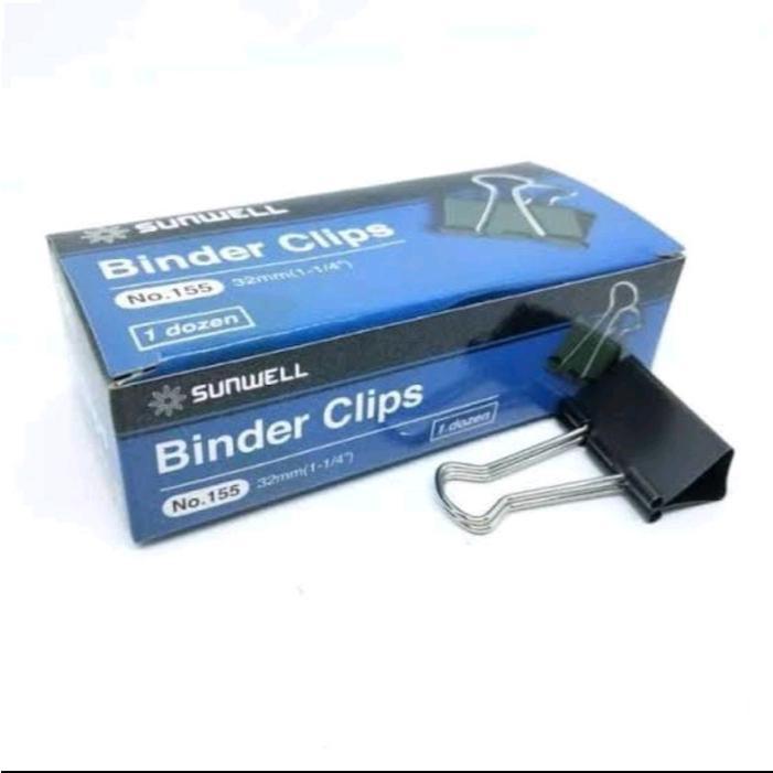 

(PAK) BINDER CLIPS SUNWELL NO.155