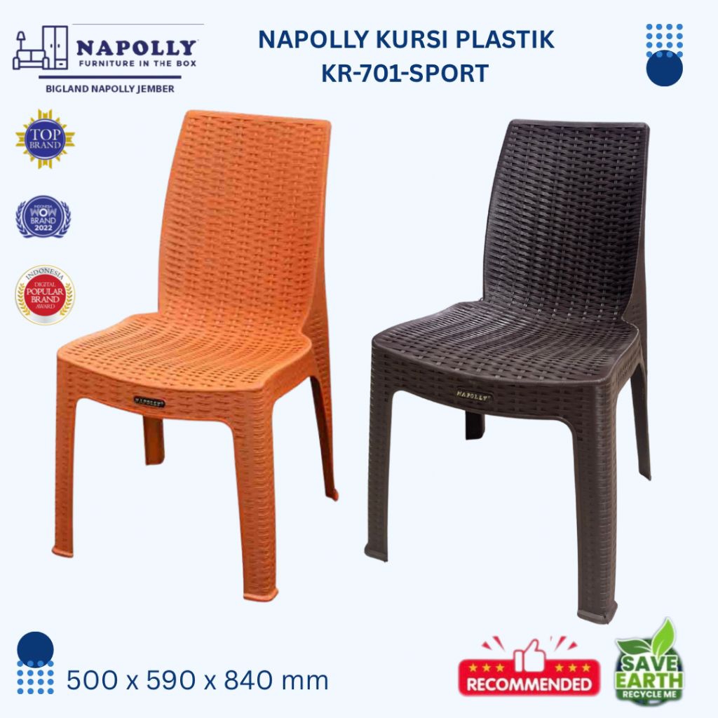 Kursi Santai/Kursi Serbaguna/Kursi Ruang Tamu/Kursi plastik/NAPOLLY KURSI SANTAI - Kursi Serbaguna/ 