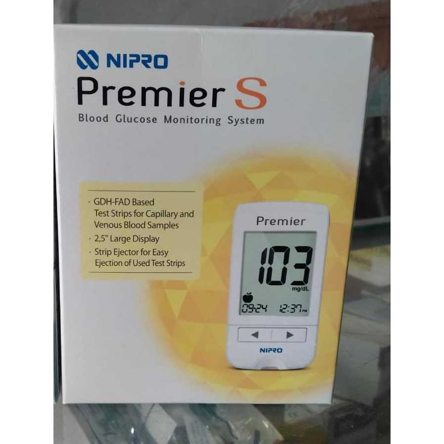 Nipro Premier Glucose Test Meter - Blood Sugar Monitoring System
