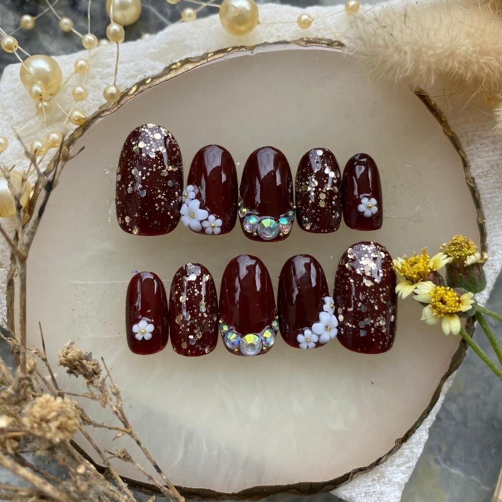 Kuku Palsu Nail Art premium Kuku Palsu motif 3D Kuku Palsu pengantin