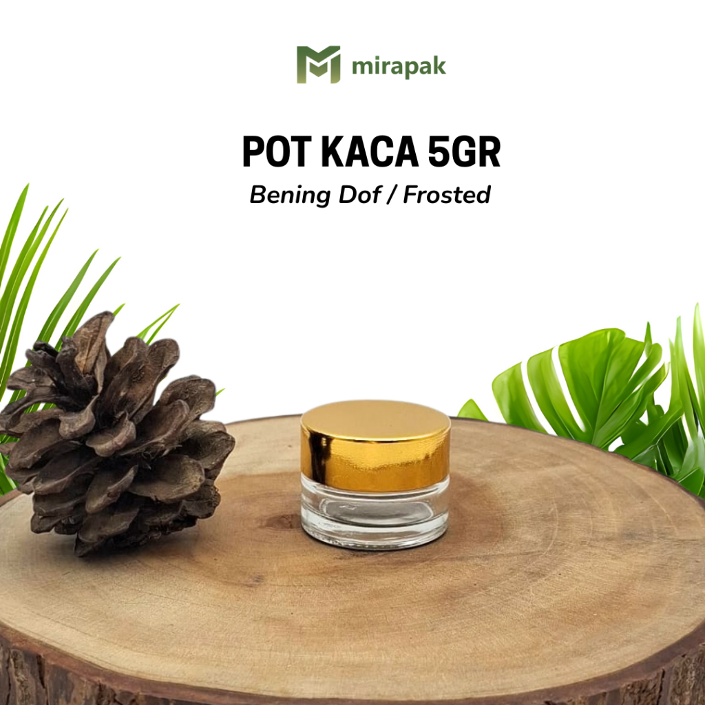 POT KRIM 5GR BENING CLEAR - TUTUP GOLD - JAR KRIM WADAH CREAM SKINCARE KOSMETIK - PB5 CPG5