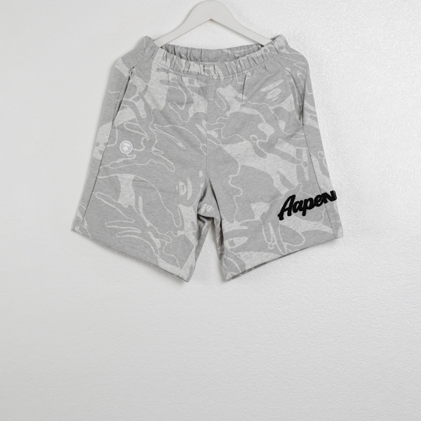 Celana AAPE NOW EMBROIDERY CAMO GREY SHORT PANTS 100% ORIGINAL