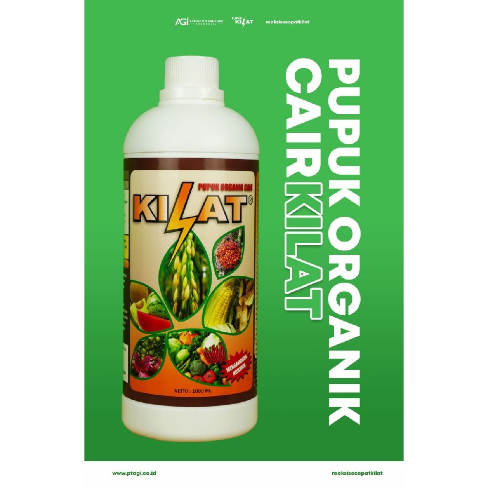 PUPUK KILAT 1 LITER - Pupuk Organik Cair Hormon Kilat.