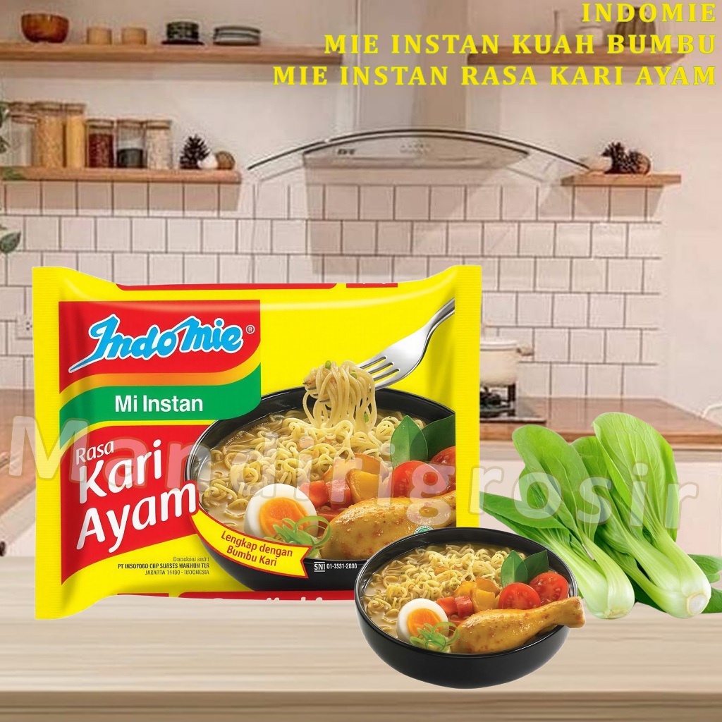 

Mie Kuah Instan * Indomie * Mie Kuah Rasa Kari Ayam * 72gr